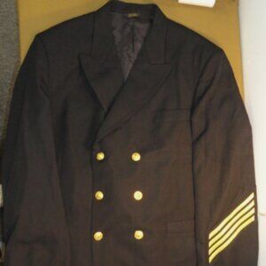 FLYING CROSS U.S. NAVY sz48/LONG SERVICE DRESS BLUE JACKET COAT UNIFORM LD 6802